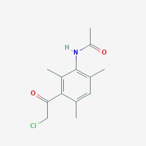 N-[3-(2-chloroacetyl)-2,4,6-trimethylphenyl]acetamide