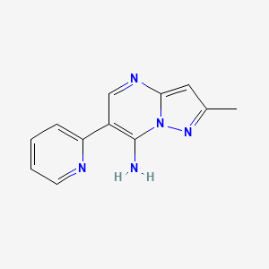 2-Methyl-6-(2-pyridinyl)pyrazolo[1,5-a]pyrimidin-7-amine
