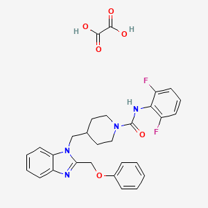N-(2,6-difluorophenyl)-4-((2-(phenoxymethyl)-1H-benzo[d]imidazol-1-yl)methyl)piperidine-1-carboxamide oxalate