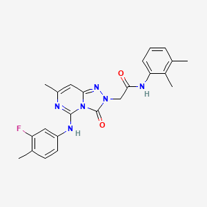 N~1~-(2,3-dimethylphenyl)-2-[5-(3-fluoro-4-methylanilino)-7-methyl-3-oxo[1,2,4]triazolo[4,3-c]pyrimidin-2(3H)-yl]acetamide