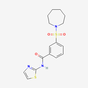 3-(azepan-1-ylsulfonyl)-N-(1,3-thiazol-2-yl)benzamide