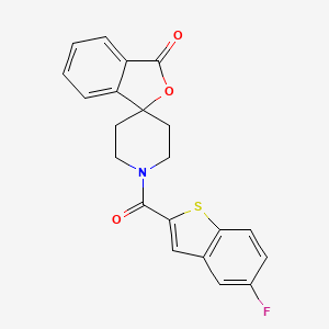 1'-(5-fluorobenzo[b]thiophene-2-carbonyl)-3H-spiro[isobenzofuran-1,4'-piperidin]-3-one