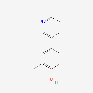 molecular formula C12H11NO B2532976 2-甲基-4-(吡啶-3-基)苯酚 CAS No. 1214346-93-6