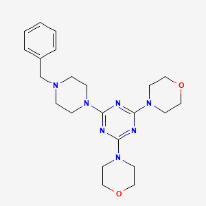 2-(4-Benzylpiperazin-1-yl)-4,6-di(morpholin-4-yl)-1,3,5-triazine
