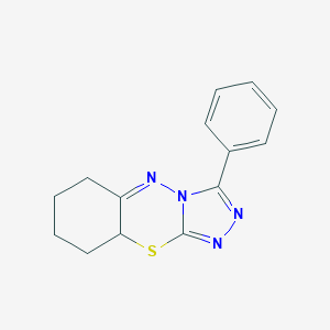 molecular formula C14H14N4S B253298 3-phenyl-7,8,9,9a-tetrahydro-6H-[1,2,4]triazolo[4,3-b][4,1,2]benzothiadiazine 