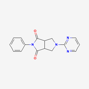 5-Phenyl-2-pyrimidin-2-yl-1,3,3a,6a-tetrahydropyrrolo[3,4-c]pyrrole-4,6-dione