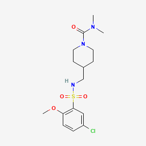 4-((5-chloro-2-methoxyphenylsulfonamido)methyl)-N,N-dimethylpiperidine-1-carboxamide