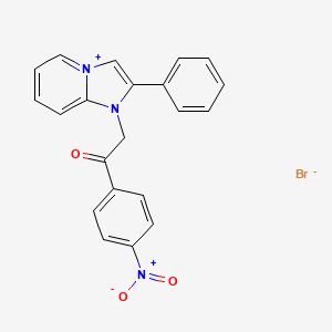 1-(2-(4-Nitrophenyl)-2-oxoethyl)-2-phenylimidazo[1,2-a]pyridin-1-ium bromide