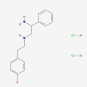 N'-[2-(4-Fluorophenyl)ethyl]-1-phenylethane-1,2-diamine;dihydrochloride