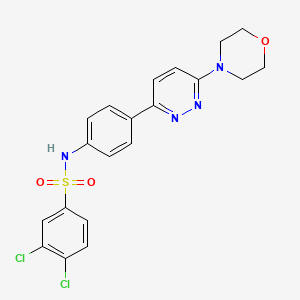 3,4-dichloro-N-(4-(6-morpholinopyridazin-3-yl)phenyl)benzenesulfonamide