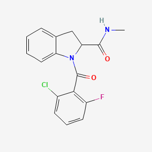 1-(2-chloro-6-fluorobenzoyl)-N-methylindoline-2-carboxamide