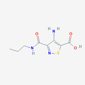 4-Amino-3-(propylcarbamoyl)-1,2-thiazole-5-carboxylic acid