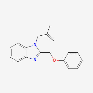 molecular formula C18H18N2O B2533050 1-(2-Methyl-allyl)-2-phenoxymethyl-1H-benzoimidazole CAS No. 477543-77-4