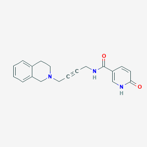 molecular formula C19H19N3O2 B2533059 N-(4-(3,4-dihydroisoquinolin-2(1H)-yl)but-2-yn-1-yl)-6-oxo-1,6-dihydropyridine-3-carboxamide CAS No. 1351641-16-1