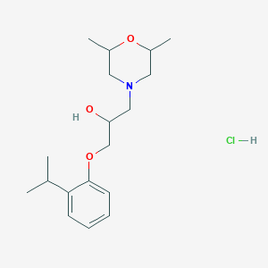 1-(2,6-Dimethylmorpholino)-3-(2-isopropylphenoxy)propan-2-ol hydrochloride