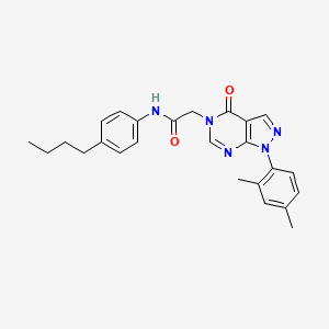 molecular formula C25H27N5O2 B2533067 N-(4-butylphenyl)-2-(1-(2,4-dimethylphenyl)-4-oxo-1H-pyrazolo[3,4-d]pyrimidin-5(4H)-yl)acetamide CAS No. 894999-32-7