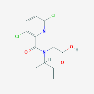 molecular formula C12H14Cl2N2O3 B2533069 2-[Butan-2-yl-(3,6-dichloropyridine-2-carbonyl)amino]acetic acid CAS No. 1569701-32-1