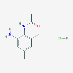 molecular formula C10H15ClN2O B2533078 N-(2-amino-4,6-dimethylphenyl)acetamide hydrochloride CAS No. 664313-07-9