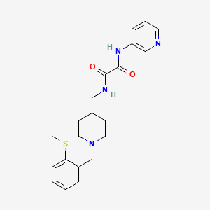 N1-((1-(2-(methylthio)benzyl)piperidin-4-yl)methyl)-N2-(pyridin-3-yl)oxalamide