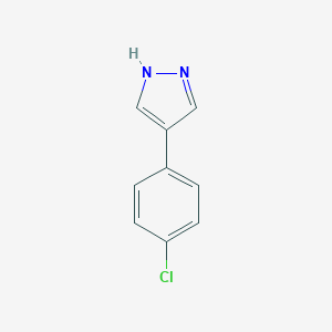 molecular formula C9H7ClN2 B025331 4-(4-氯苯基)-1H-吡唑 CAS No. 111016-47-8