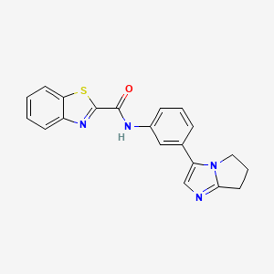 N-(3-(6,7-dihydro-5H-pyrrolo[1,2-a]imidazol-3-yl)phenyl)benzo[d]thiazole-2-carboxamide