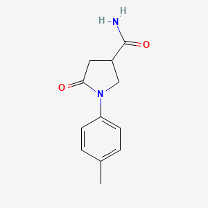 molecular formula C12H14N2O2 B2533119 1-(4-メチルフェニル)-5-オキソピロリジン-3-カルボキサミド CAS No. 768291-61-8