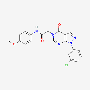 2-[1-(3-chlorophenyl)-4-oxopyrazolo[3,4-d]pyrimidin-5-yl]-N-(4-methoxyphenyl)acetamide