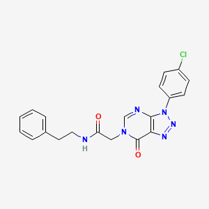 2-(3-(4-chlorophenyl)-7-oxo-3H-[1,2,3]triazolo[4,5-d]pyrimidin-6(7H)-yl)-N-phenethylacetamide