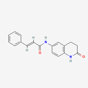 N-(2-oxo-1,2,3,4-tetrahydroquinolin-6-yl)cinnamamide