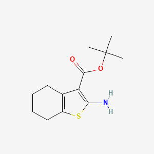 molecular formula C13H19NO2S B2533163 2-氨基-4,5,6,7-四氢-苯并[b]噻吩-3-羧酸叔丁酯 CAS No. 92932-02-0