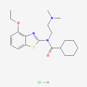 N-(2-(dimethylamino)ethyl)-N-(4-ethoxybenzo[d]thiazol-2-yl)cyclohexanecarboxamide hydrochloride