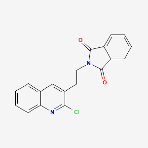 molecular formula C19H13ClN2O2 B2533186 2-[2-(2-chloroquinolin-3-yl)ethyl]-2,3-dihydro-1H-isoindole-1,3-dione CAS No. 1332529-80-2