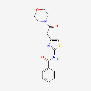 N-(4-(2-morpholino-2-oxoethyl)thiazol-2-yl)benzamide