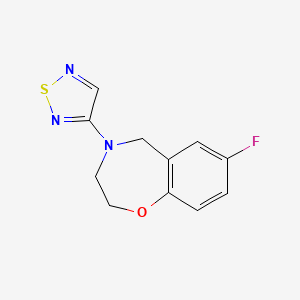 7-Fluoro-4-(1,2,5-thiadiazol-3-yl)-2,3,4,5-tetrahydrobenzo[f][1,4]oxazepine