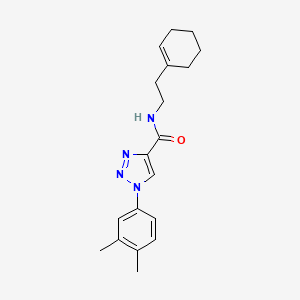 molecular formula C19H24N4O B2533206 N-(2-(cyclohex-1-en-1-yl)ethyl)-1-(3,4-dimethylphenyl)-1H-1,2,3-triazole-4-carboxamide CAS No. 1326916-79-3