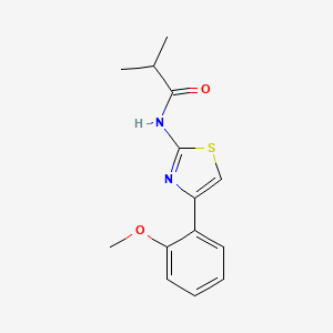 molecular formula C14H16N2O2S B2533208 N-(4-(2-methoxyphenyl)thiazol-2-yl)isobutyramide CAS No. 403845-20-5