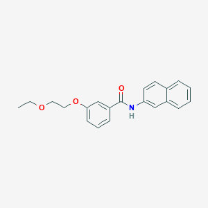 molecular formula C21H21NO3 B253321 3-(2-ethoxyethoxy)-N-(2-naphthyl)benzamide 