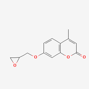 molecular formula C13H12O4 B2533214 4-甲基-7-(环氧-2-基甲氧基)-2H-色满-2-酮 CAS No. 24689-27-8