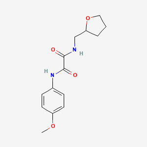 molecular formula C14H18N2O4 B2533226 N'-(4-甲氧基苯基)-N-(氧杂环-2-基甲基)草酰胺 CAS No. 331863-86-6