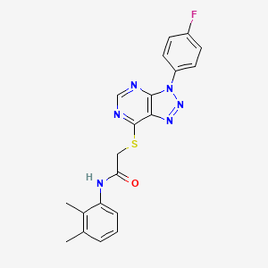 molecular formula C20H17FN6OS B2533233 N-(2,3-dimethylphenyl)-2-[3-(4-fluorophenyl)triazolo[4,5-d]pyrimidin-7-yl]sulfanylacetamide CAS No. 863459-89-6