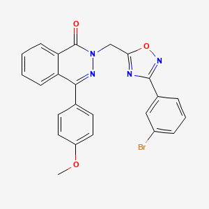 2-((3-(3-bromophenyl)-1,2,4-oxadiazol-5-yl)methyl)-4-(4-methoxyphenyl)phthalazin-1(2H)-one