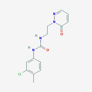1-(3-chloro-4-methylphenyl)-3-(2-(6-oxopyridazin-1(6H)-yl)ethyl)urea