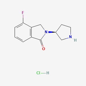 (S)-4-Fluoro-2-(pyrrolidin-3-yl)isoindolin-1-one hydrochloride