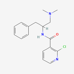 molecular formula C17H20ClN3O B2533250 2-Chloro-N-[1-(dimethylamino)-3-phenylpropan-2-YL]pyridine-3-carboxamide CAS No. 1385304-36-8