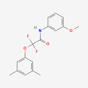 molecular formula C17H17F2NO3 B2533259 2-(3,5-dimethylphenoxy)-2,2-difluoro-N-(3-methoxyphenyl)acetamide CAS No. 251097-71-9