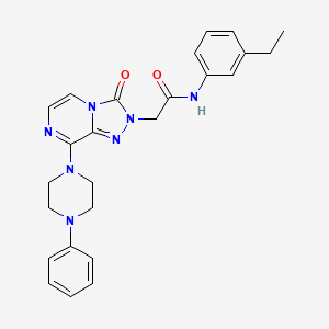 molecular formula C25H27N7O2 B2533271 2-{3-[(methylsulfonyl)amino]phenoxy}-N-propylnicotinamide CAS No. 1251678-60-0
