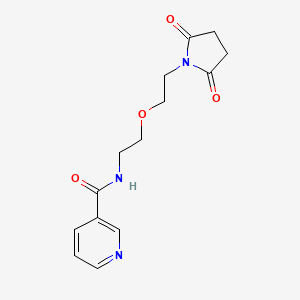 N-(2-(2-(2,5-dioxopyrrolidin-1-yl)ethoxy)ethyl)nicotinamide
