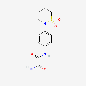 N'-[4-(1,1-dioxothiazinan-2-yl)phenyl]-N-methyloxamide