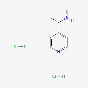 molecular formula C7H12Cl2N2 B2533305 (1S)-1-(pyridin-4-yl)ethan-1-amine dihydrochloride CAS No. 27854-96-2; 40154-80-1
