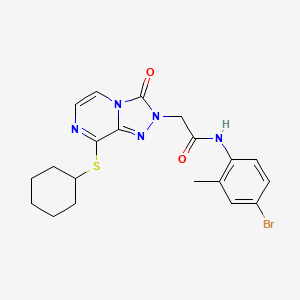 N-(3-cyanophenyl)-2-[3-oxo-2-(piperidin-1-ylcarbonyl)-2,3-dihydro-4H-1,4-benzothiazin-4-yl]acetamide